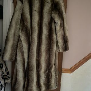 Faux fur coat